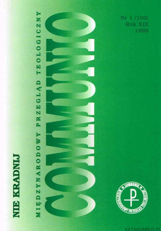 Sens pracy. Communio nr 6 (108) 1998. PRACA ZBIOROWA