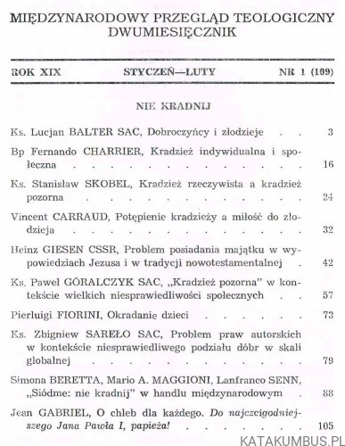 Sens pracy. Communio nr 6 (108) 1998. PRACA ZBIOROWA