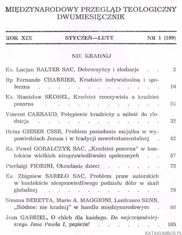 Sens pracy. Communio nr 6 (108) 1998. PRACA ZBIOROWA