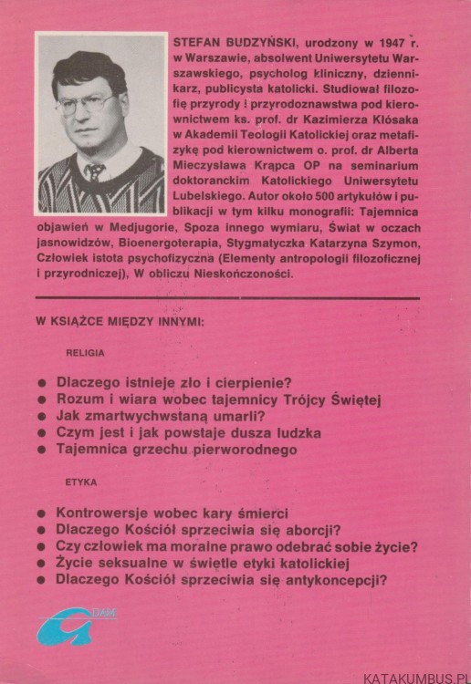 Wiara i miłość. STEFAN BUDZYŃSKI