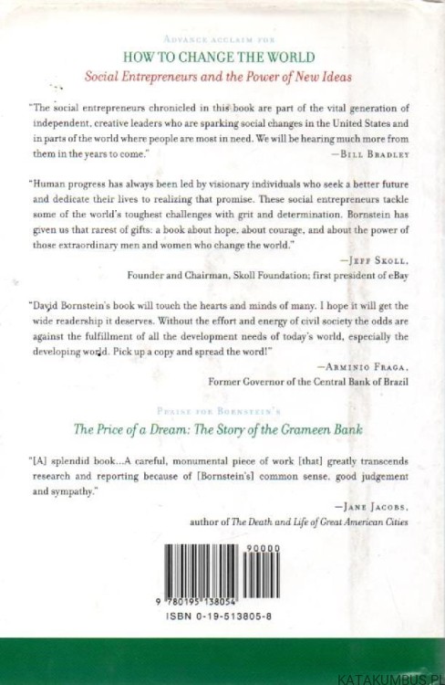 How to change the world. (J. angielski). DAVID BORNSTEIN