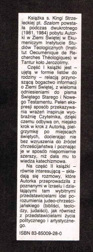 Szalom. KINGA STRZELECKA