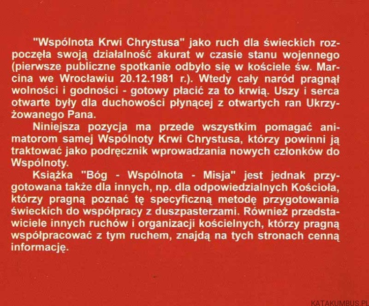Bóg wspólnota misja / Winfried Wermter CPPS