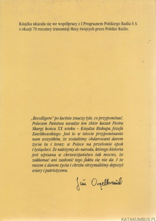 Bóg, Honor, Ojczyzna. Rekolekcje Narodowe. Tom 2. Ks. Bp. JÓZEF ZAWITKOWSKI