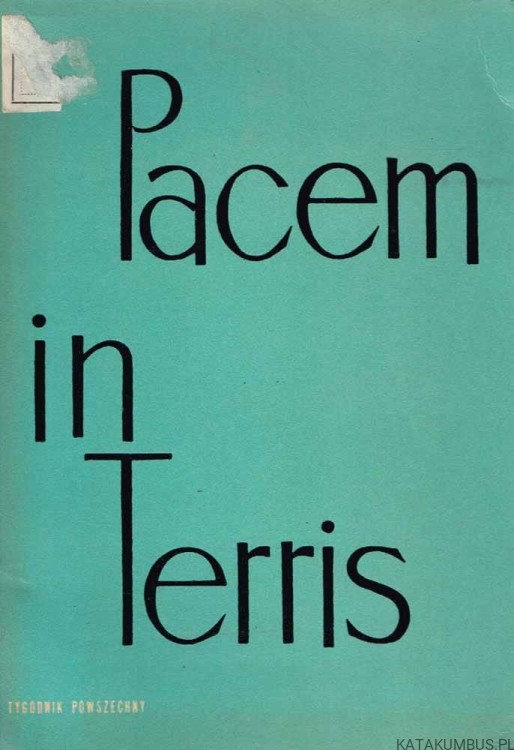 Pacem in Terris. JAN XXIII