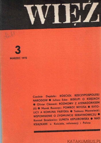 Więź nr 3(167) Rok XV marzec 1972