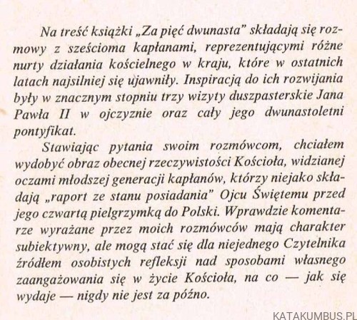 Za pięć dwunasta. TADEUSZ PULCYN