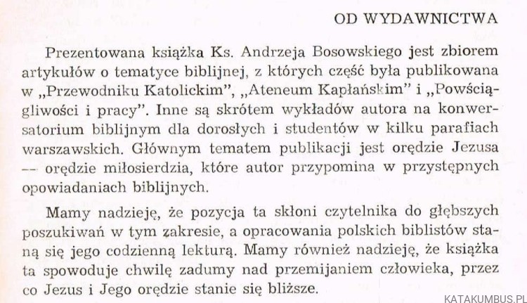 Po drugiej stronie smutku. KS. ANDRZEJ BOSOWSKI