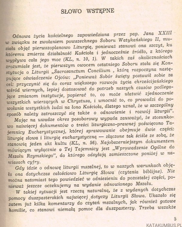 Wprowadzenie do liturgii Mszy niedzielnych i świątecznych. EDWARD SZTAFROWSKI