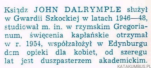 Chrześcijańskie TAK. JOHN DALRYMPLE