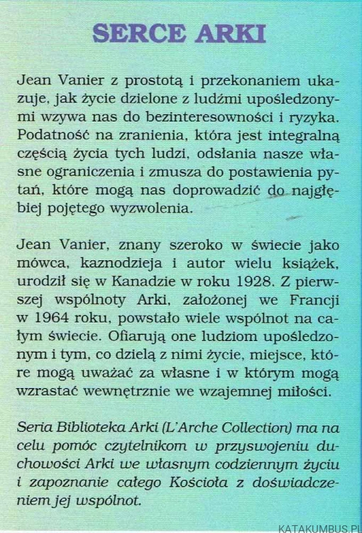 Serce Arki. JEAN VANIER