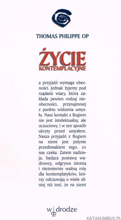 Życie kontemplacyjne. THOMAS PHILIPPE OP