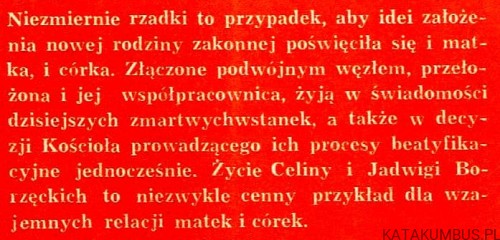 Podwójny węzeł. S. TERESA MATEA FLORCZAK CR