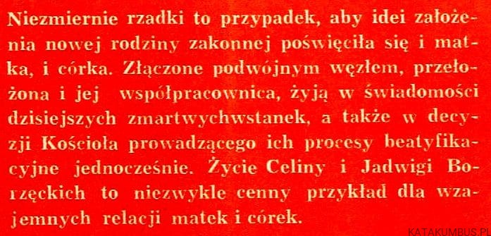 Podwójny węzeł. S. TERESA MATEA FLORCZAK CR