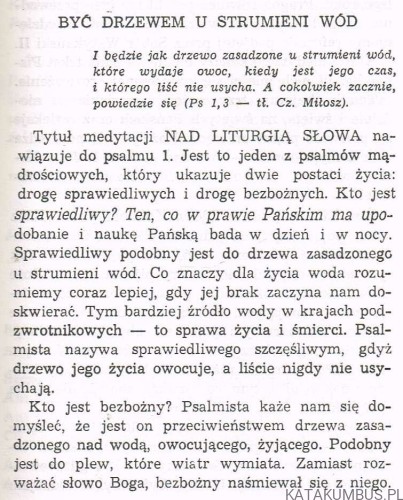 Być drzewem u strumieni wód. Ks. KAZIMIERZ BUKOWSKI
