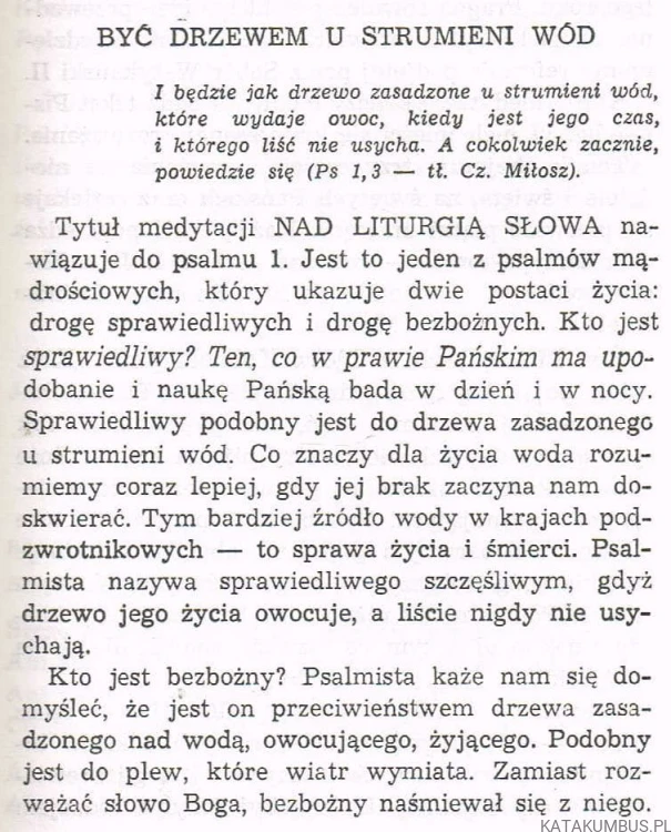 Być drzewem u strumieni wód. Ks. KAZIMIERZ BUKOWSKI