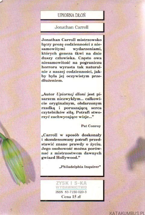 Upiorna dłoń. JONATHAN CARROLL