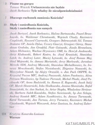 Rachunek sumienia Kościoła w Polsce. Więź Marzec 1996 3(449)
