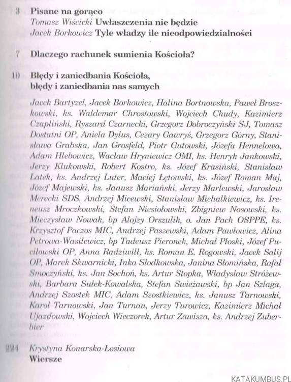 Rachunek sumienia Kościoła w Polsce. Więź Marzec 1996 3(449)