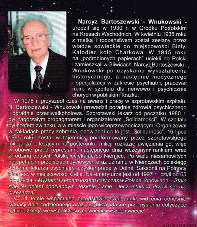 Punkt widzenia. NARCYZ BARTOSZEWSKI-WNUKOWSKI