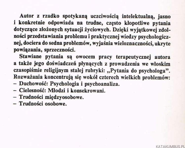 Psychoterapia a problemy życia religijnego. PASQUALE IONATA