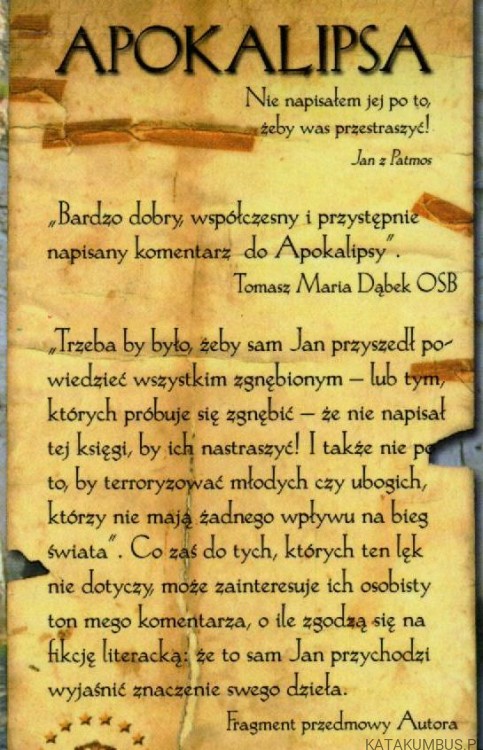 Apokalipsa. YVES SAOUT