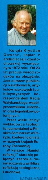 Namiot refleksji. Rok B. ks. KRYSTIAN GAWRON