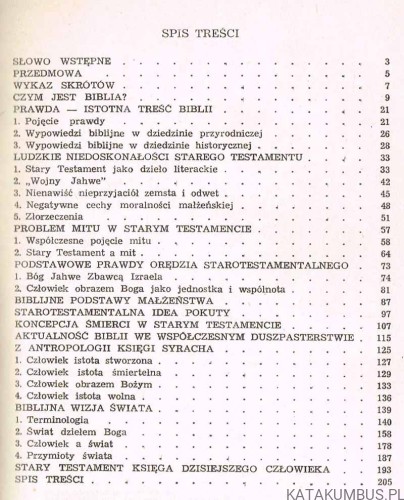 Stary Testament - Biblia chrześcijanina dzisiaj. ks. ROMAN KRAWCZYK