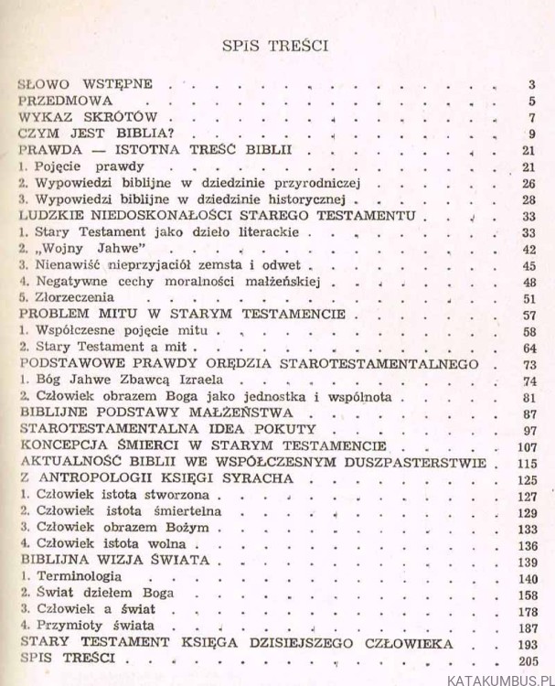 Stary Testament - Biblia chrześcijanina dzisiaj. ks. ROMAN KRAWCZYK