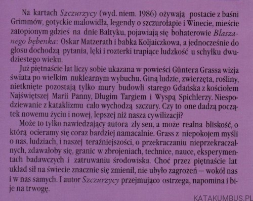 Szczurzyca. GUNTER GRASS