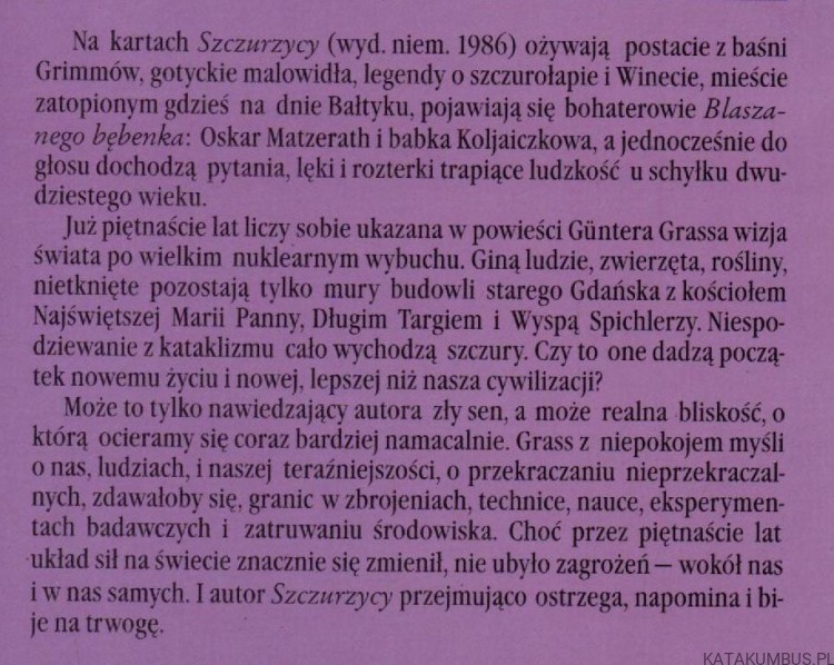 Szczurzyca. GUNTER GRASS