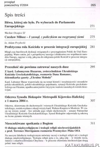 Przegląd Powszechny nr 9/997, wrzesień 2004. PRACA ZBIOROWA