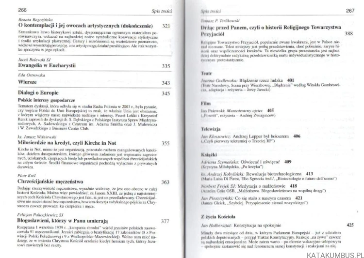 Przegląd Powszechny nr 9/997, wrzesień 2004. PRACA ZBIOROWA