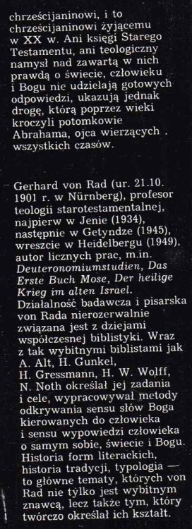 Teologia Starego Testamentu. GERHARD VON RAD