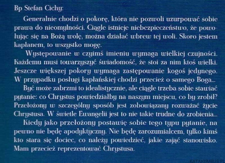 Uczestnicy czy niemi świadkowie. bp. STEFAN CICHY, ks. MAREK ŁUCZAK