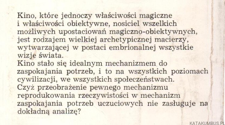 Kino i wyobraźnia. EDGAR MORIN