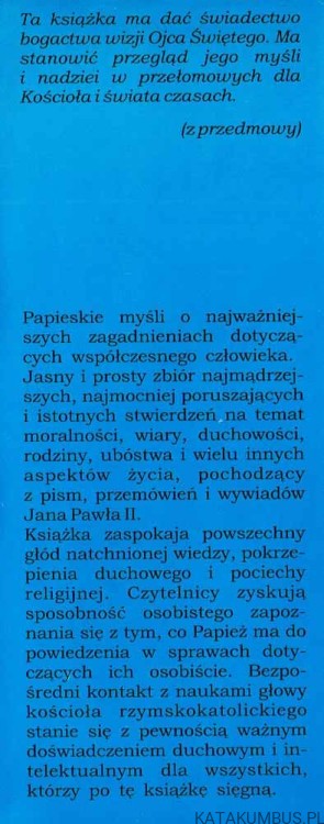 Jan Paweł II naucza Jak Żyć. Wyb. RICHARD BALKIN, NICK BAKALAR