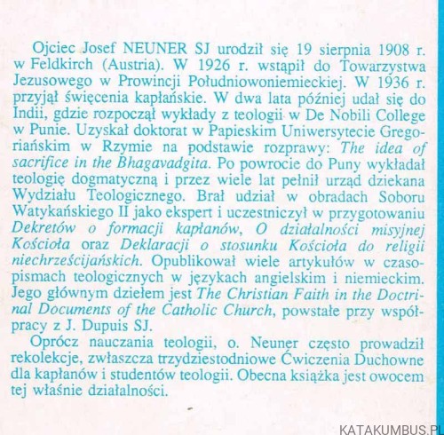 W drodze z Chrystusem. JÓZEF NEUNER SJ