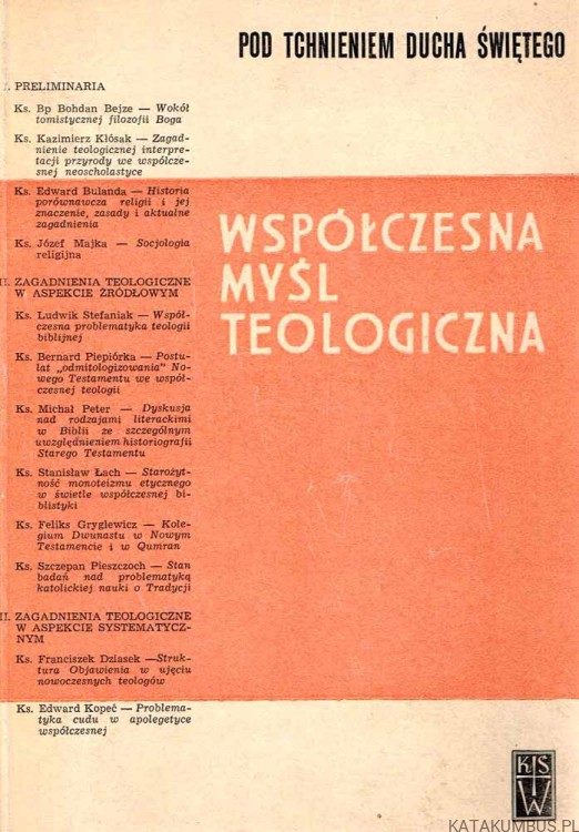 Współczesna myśl teologiczna. PRACA ZBIOROWA
