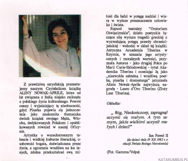 Pamiętaj! ALINA NOWAK APRILE