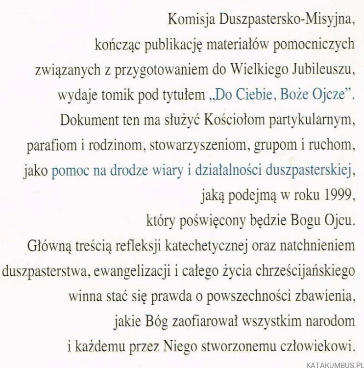 Do Ciebie, Boże Ojcze. PRACA ZBIOROWA