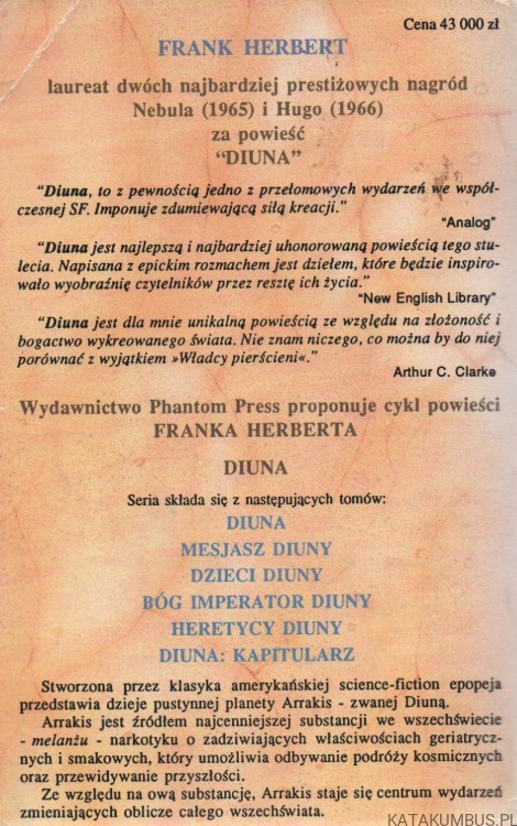 Diuna. FRANK HERBERT