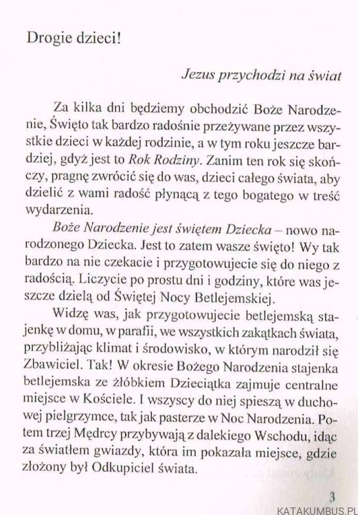 List Ojca świętego do dzieci w Roku Rodziny. JAN PAWEŁ II