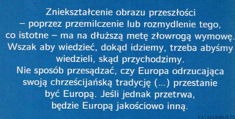 Tożsamość Europy a chrześcijaństwo. TOMASZ SCHRAMM