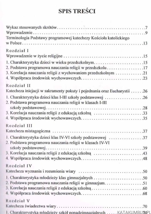 Podstawa Programowa Katechezy Kościoła Katolickiego w Polsce