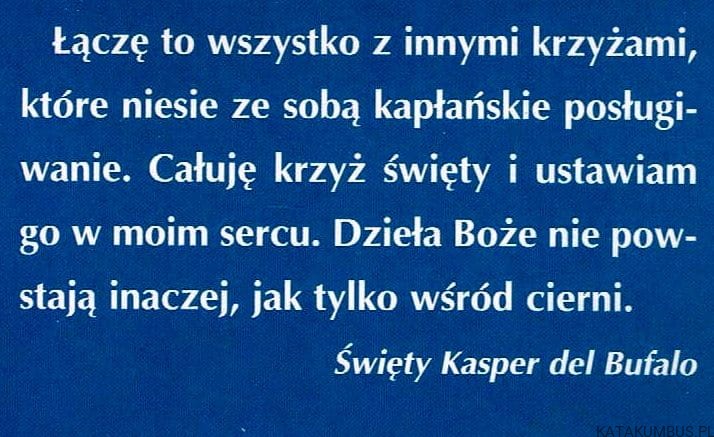 Duchowość i działalność Apostolska Świętego Kaspra Del Bufalo. KRYSTYNA KUSAK ASC