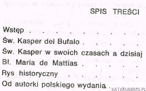 Apostołowie Krwi Chrystusa. ALFONSO DE SANTA CRUZ