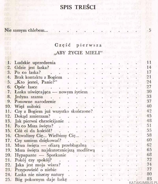 Nie samym chlebem... Ks. IGNACY ZIEMBICKI