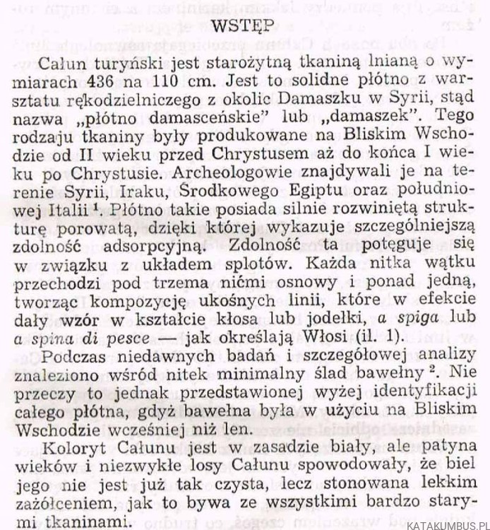 Całun Turyński dzisiaj. STANISŁAW WALISZEWSKI