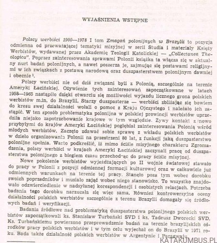 Zmagania polonijne w Brazylii. TADEUSZ DWORECKI SVD